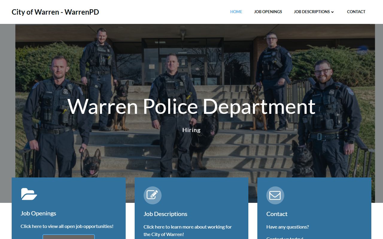 Warren PD values and mission for released inmates transparency