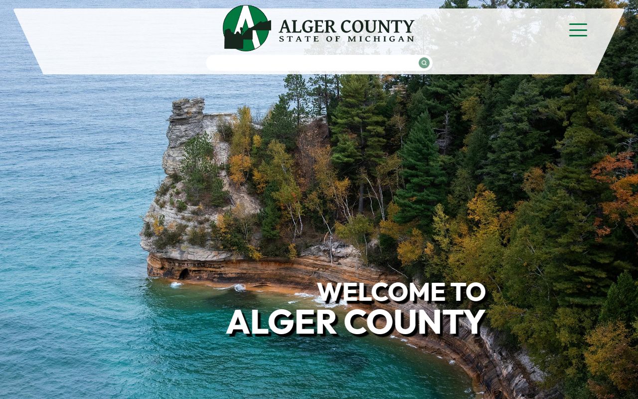 Alger County government website for released inmates information