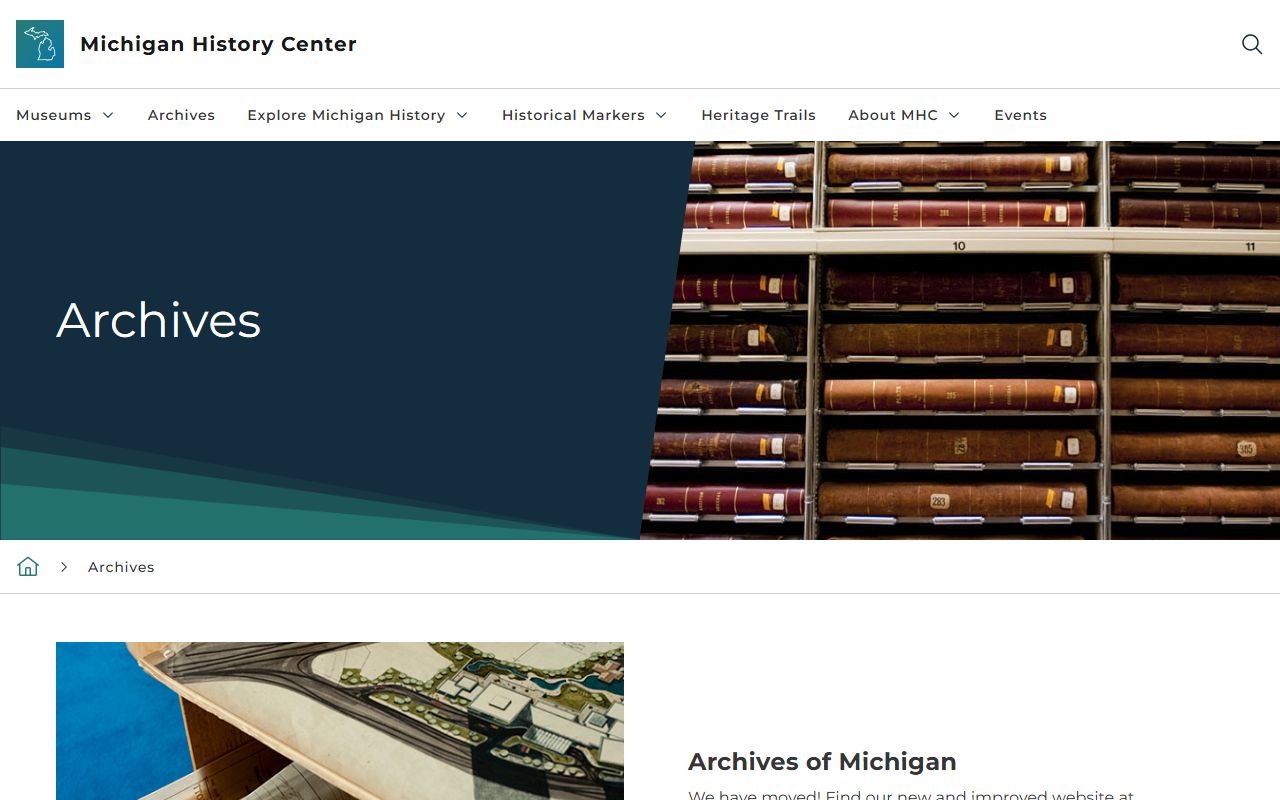 Michigan State Archives page for historical released inmates records
